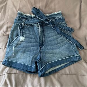 Bebe High Waisted Jean Shorts